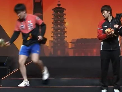 张本智和窘态百出：赛场上的尴尬瞬间