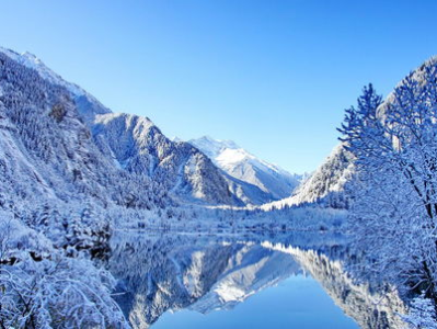 豫西落雪：白云山间银装素裹
